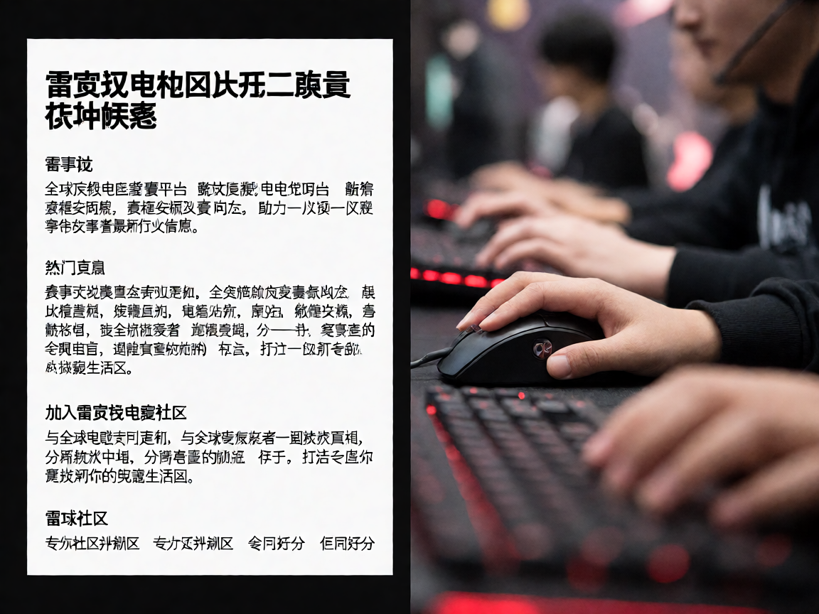 雷竞技电竞社区玩家互动与赛事讨论场景